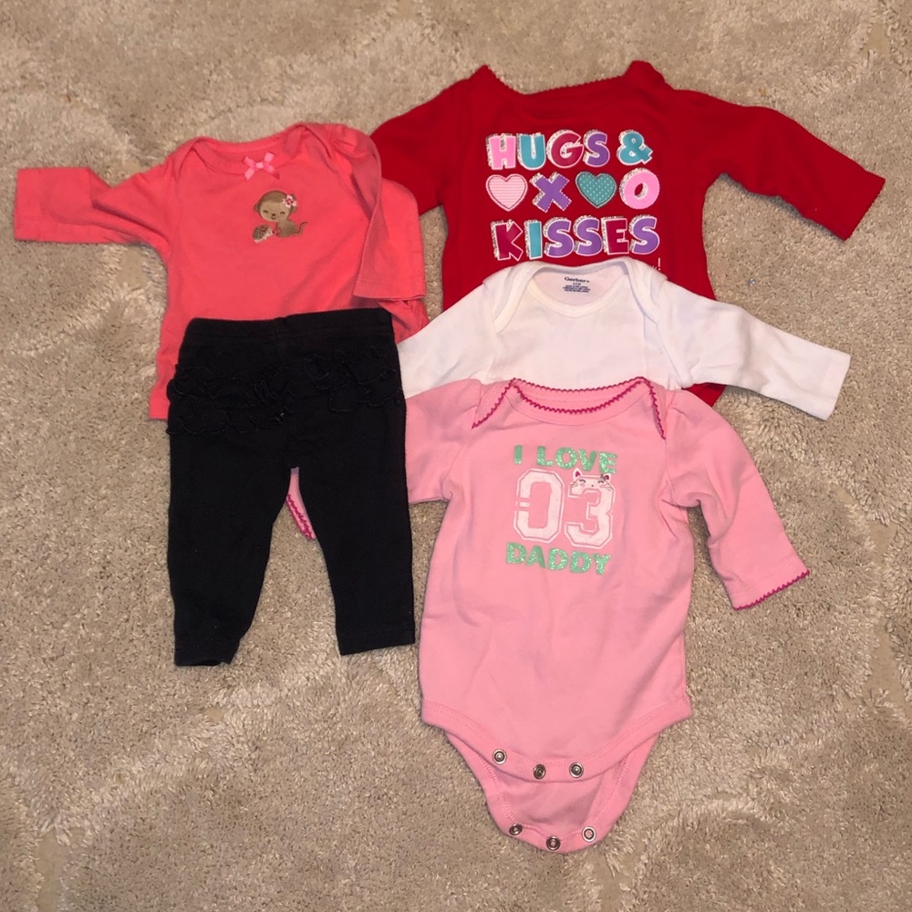 Newborn girl winter clothing bundle